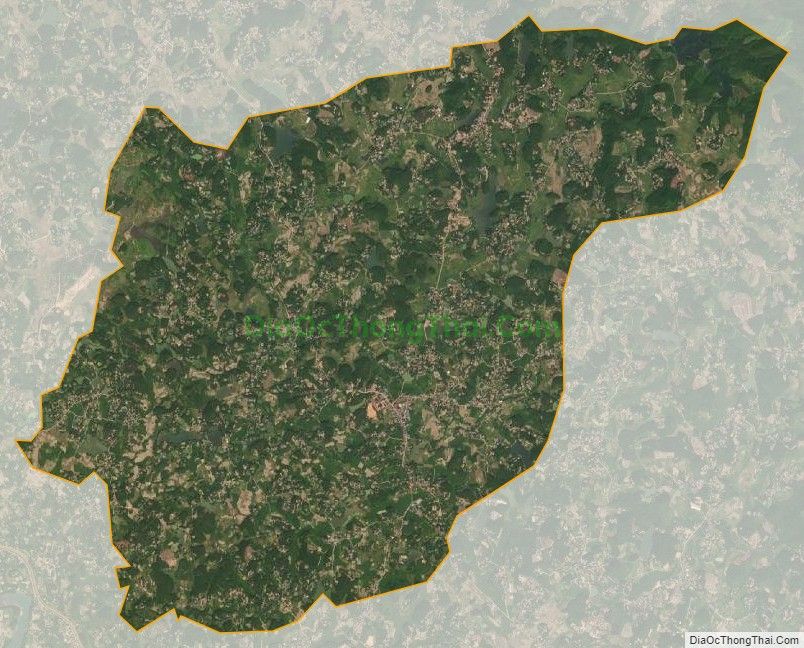 Bản đồ vệ tinh xã Tân Khánh, huyện Phú Bình