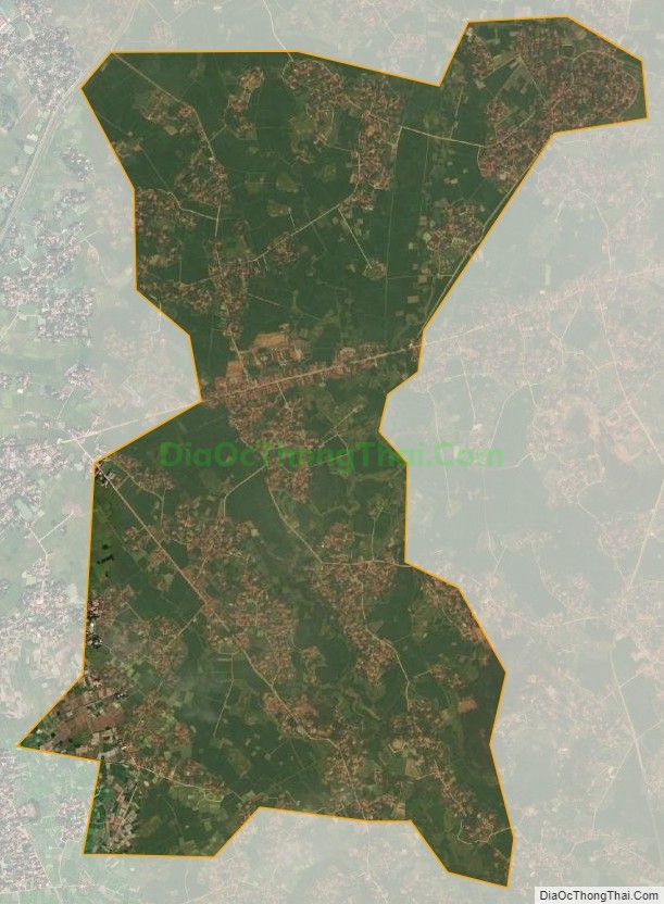 Bản đồ vệ tinh xã Thanh Ninh, huyện Phú Bình