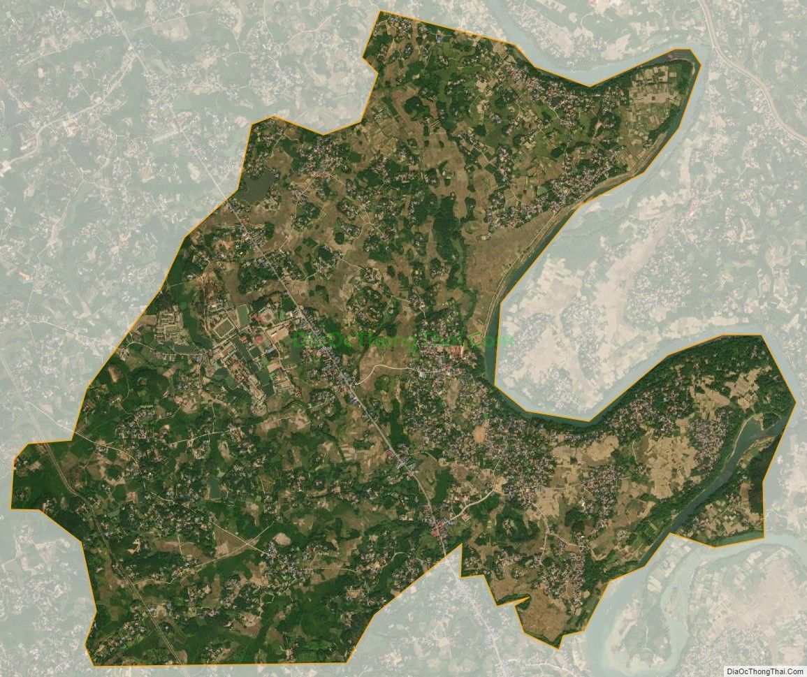 Bản đồ vệ tinh xã Thượng Đình, huyện Phú Bình