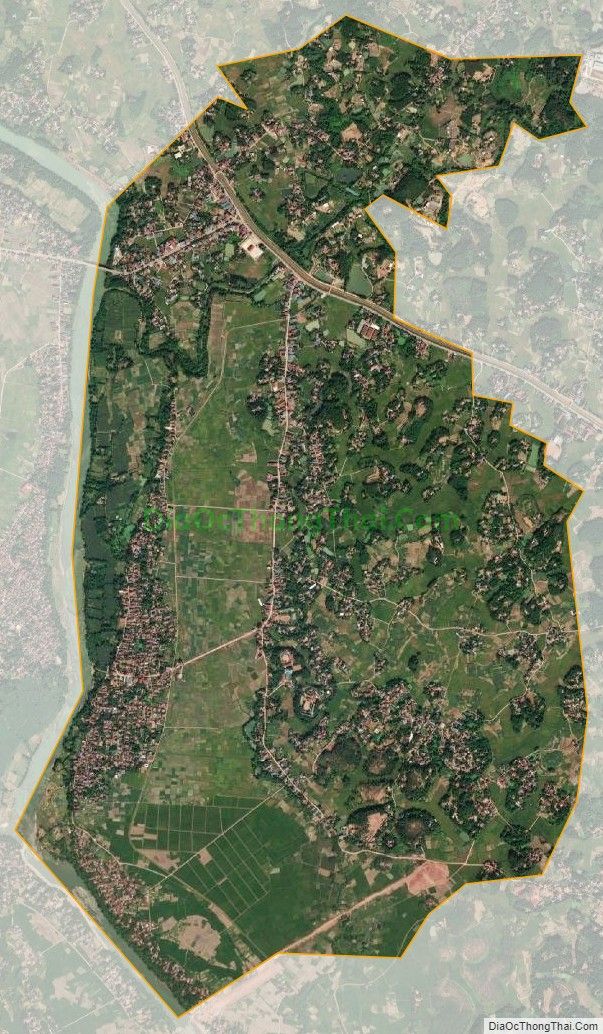 Bản đồ vệ tinh xã Xuân Phương, huyện Phú Bình