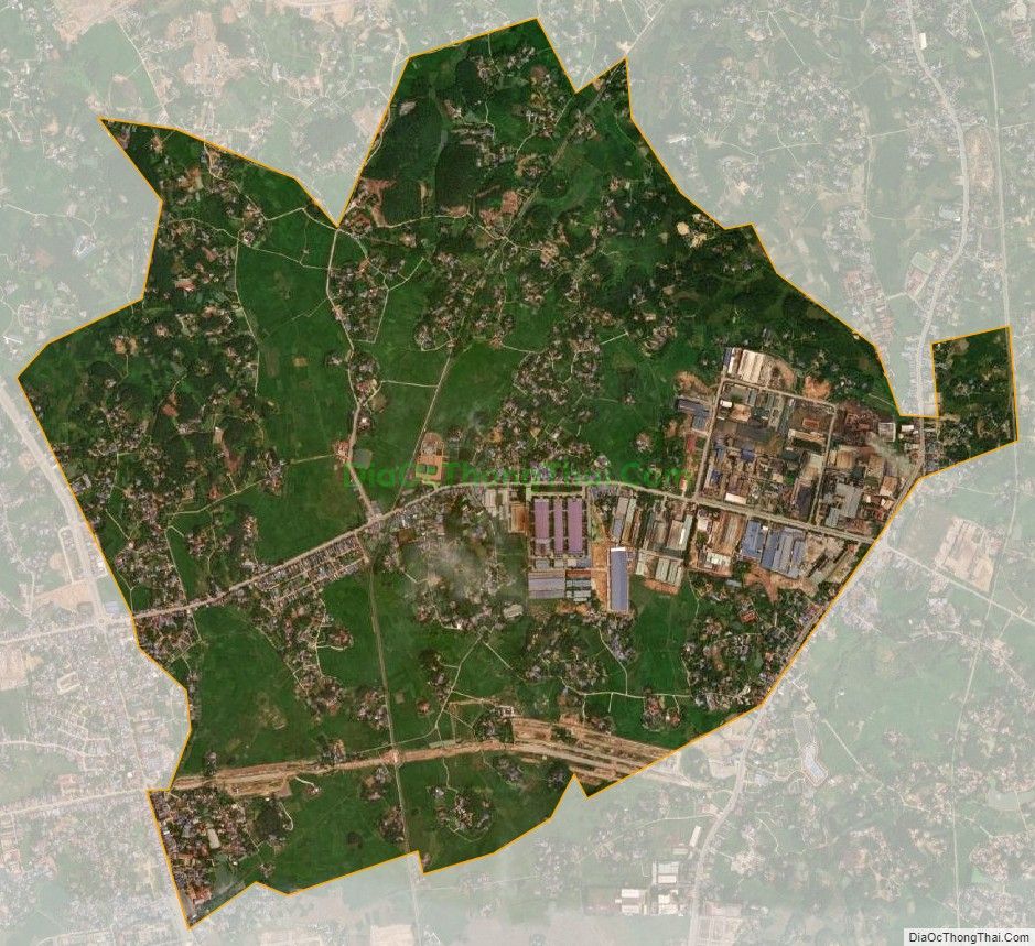 Bản đồ vệ tinh phường Bách Quang, thành phố Sông Công