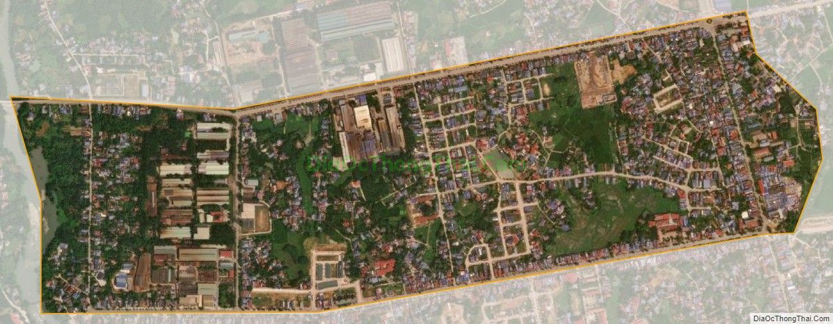 Bản đồ vệ tinh phường Mỏ Chè, thành phố Sông Công