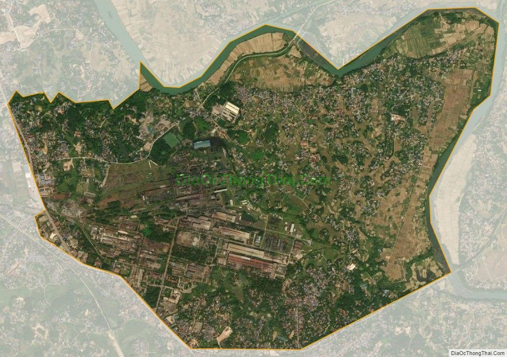 Bản đồ vệ tinh phường Cam Giá, thành phố Thái Nguyên