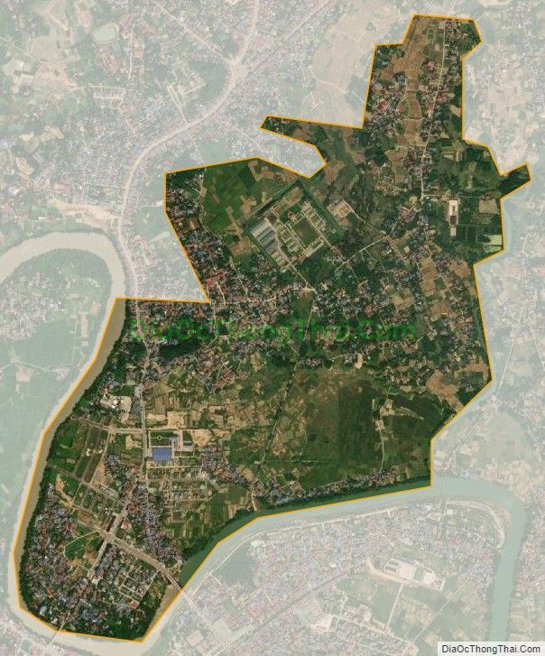 Bản đồ vệ tinh phường Đồng Bẩm, thành phố Thái Nguyên