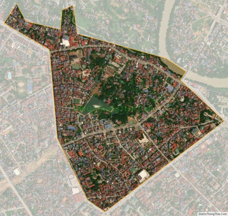 Bản đồ vệ tinh phường Hoàng Văn Thụ, thành phố Thái Nguyên