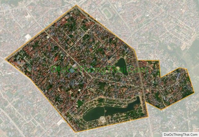 Bản đồ vệ tinh phường Phan Đình Phùng, thành phố Thái Nguyên