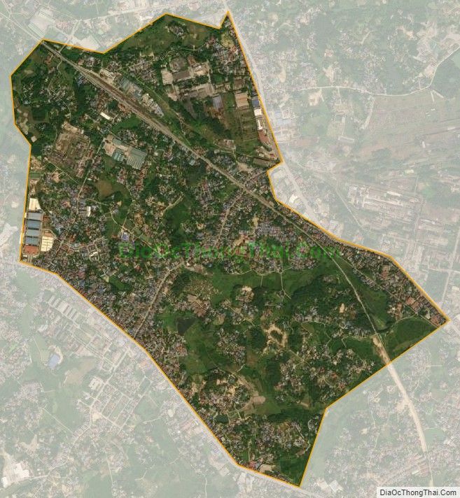 Bản đồ vệ tinh phường Phú Xá, thành phố Thái Nguyên