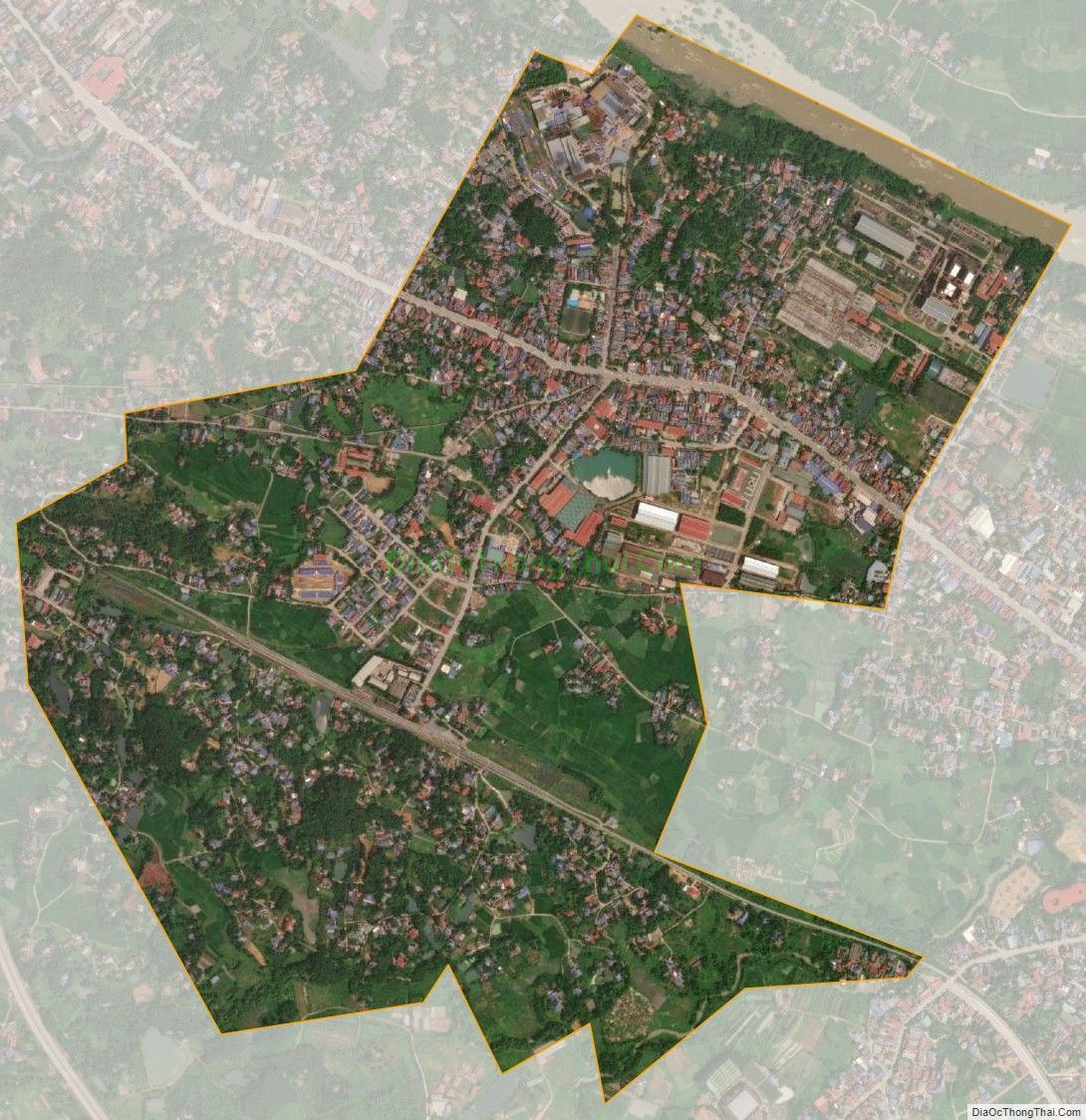 Bản đồ vệ tinh phường Quan Triều, thành phố Thái Nguyên