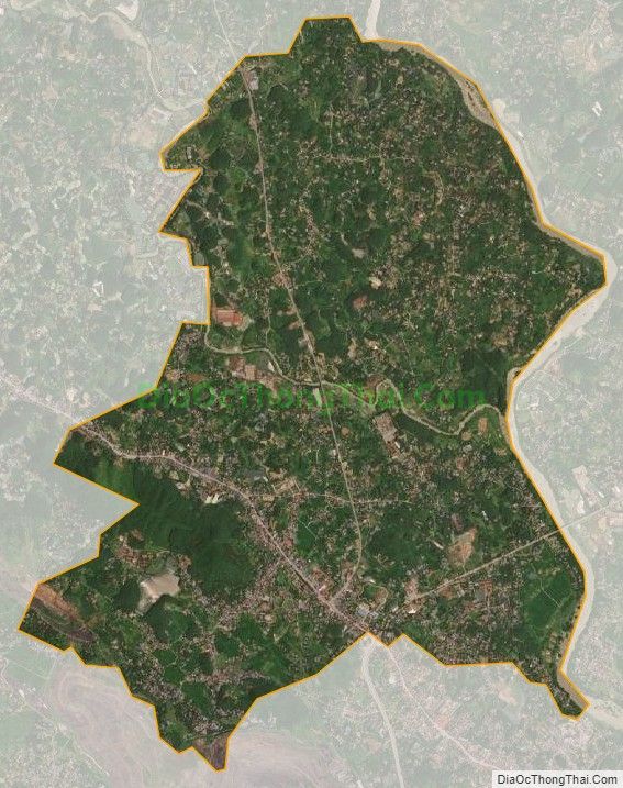 Bản đồ vệ tinh xã Sơn Cẩm, thành phố Thái Nguyên
