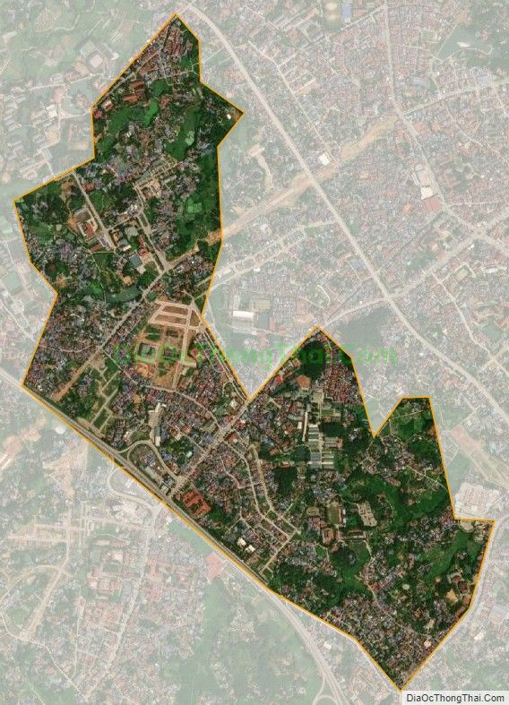 Bản đồ vệ tinh phường Tân Thịnh, thành phố Thái Nguyên