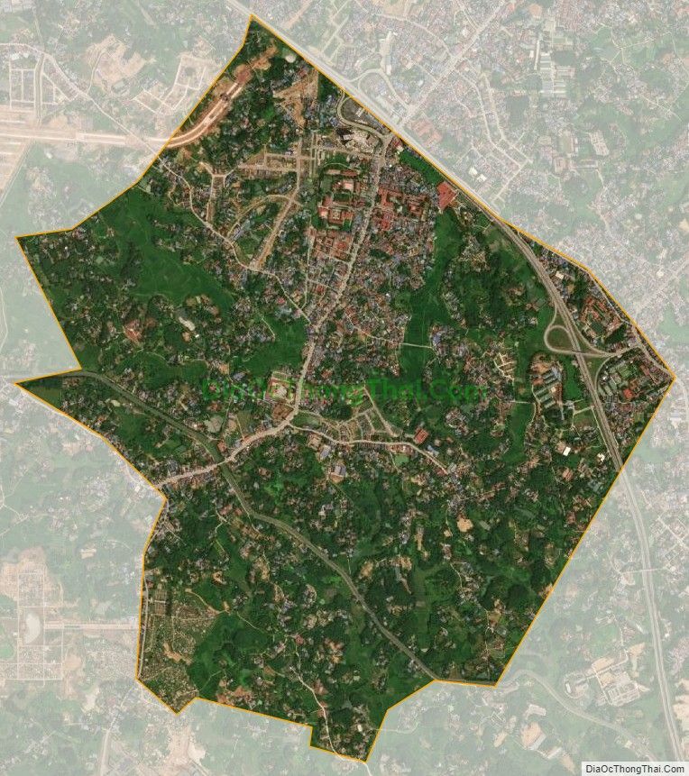 Bản đồ vệ tinh phường Thịnh Đán, thành phố Thái Nguyên