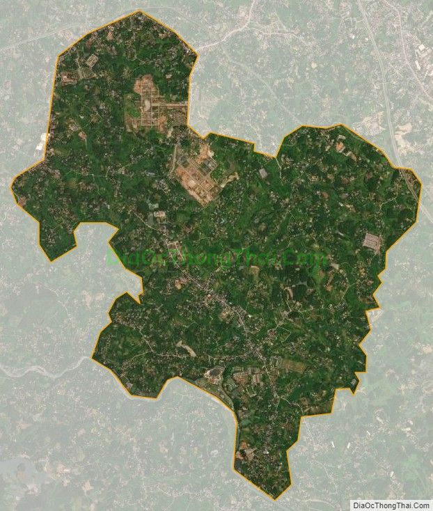 Bản đồ vệ tinh xã Thịnh Đức, thành phố Thái Nguyên
