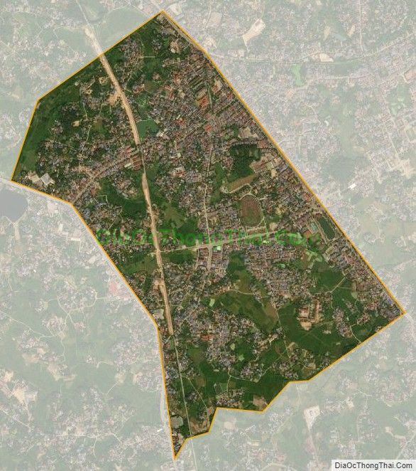 Bản đồ vệ tinh phường Trung Thành, thành phố Thái Nguyên