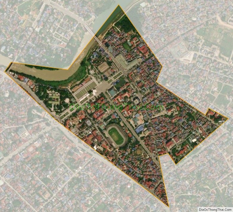 Bản đồ vệ tinh phường Trưng Vương, thành phố Thái Nguyên