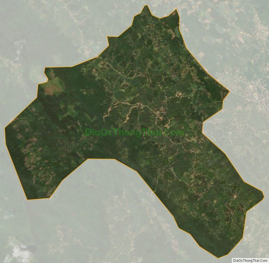 Bản đồ vệ tinh xã Điền Quang, huyện Bá Thước
