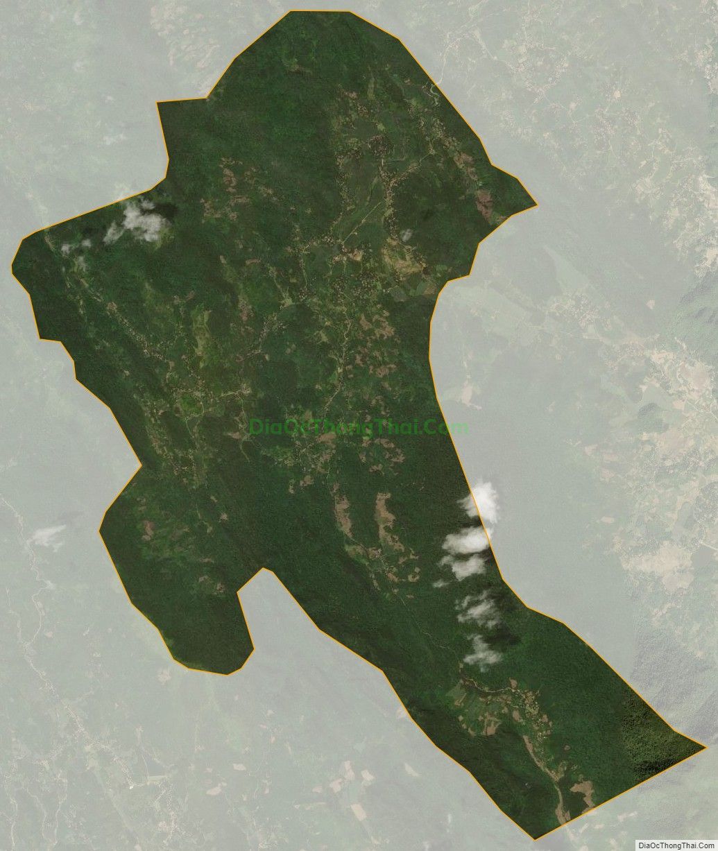 Bản đồ vệ tinh xã Điền Thượng, huyện Bá Thước