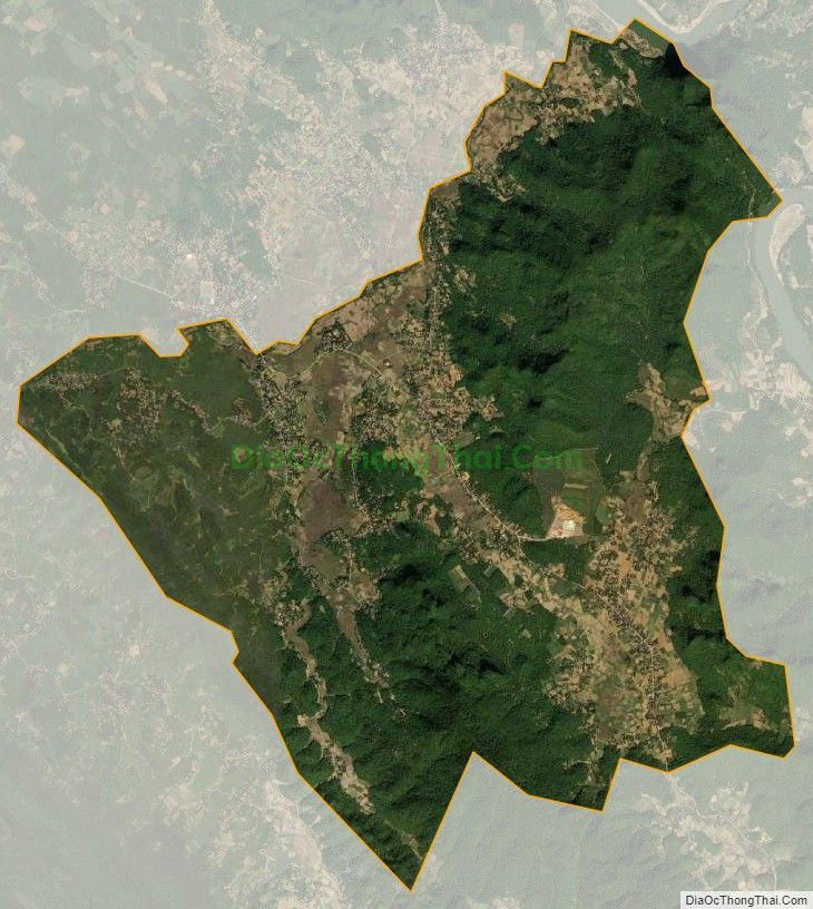 Bản đồ vệ tinh xã Điền Trung, huyện Bá Thước
