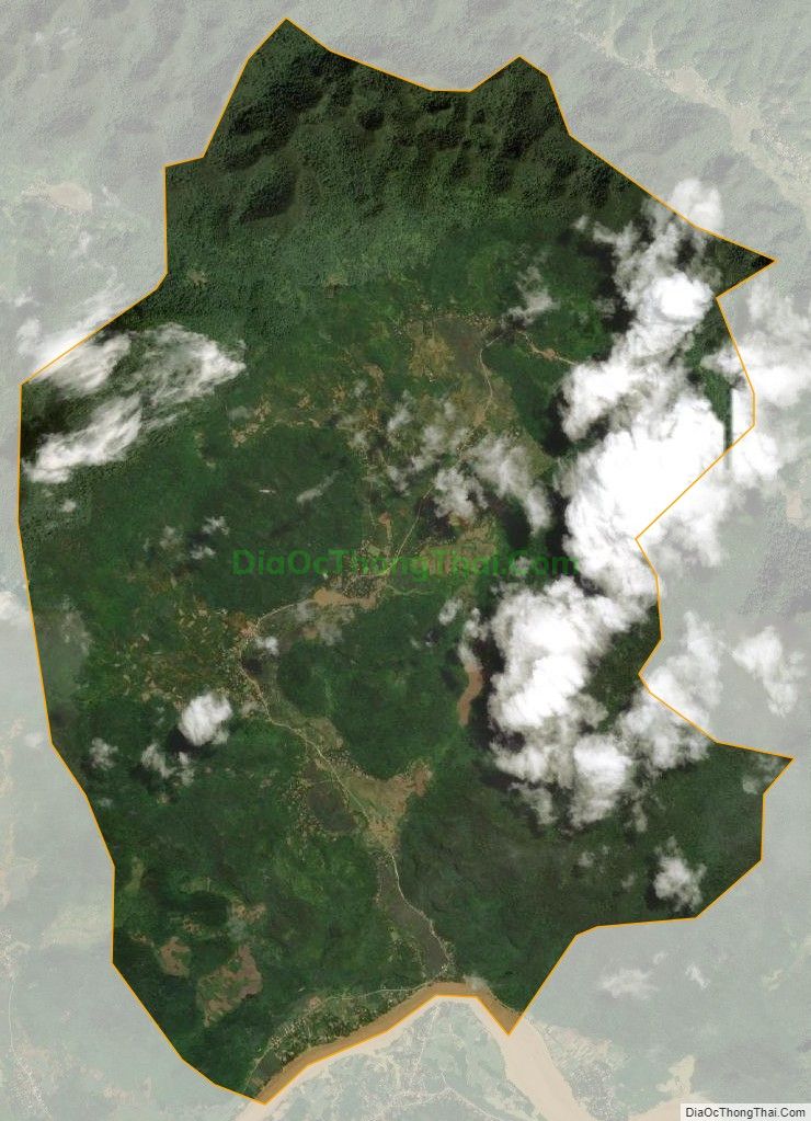Bản đồ vệ tinh xã Hạ Trung, huyện Bá Thước