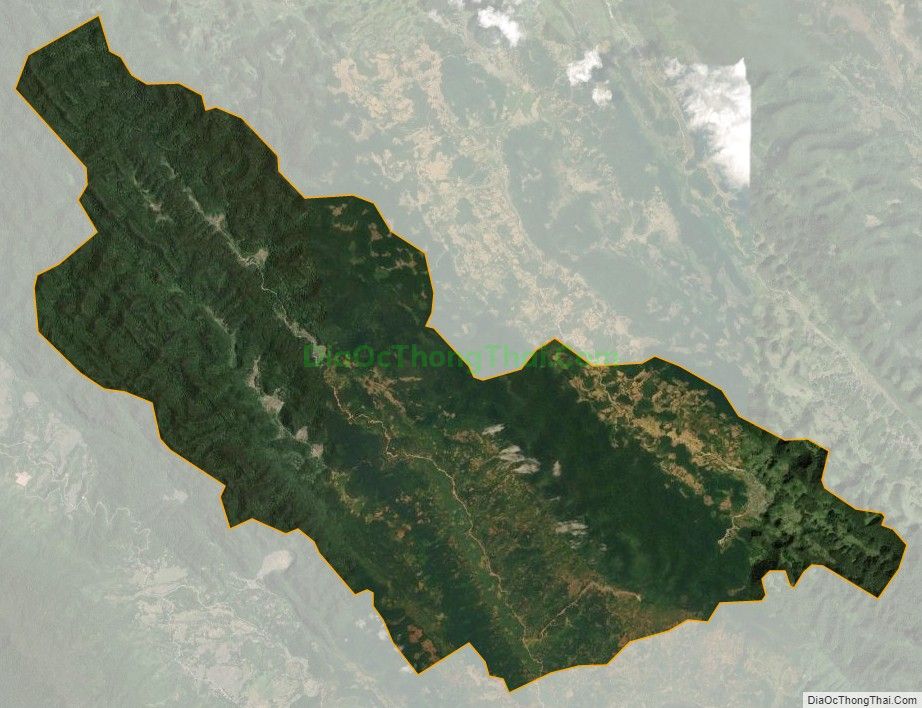 Bản đồ vệ tinh xã Lũng Cao, huyện Bá Thước
