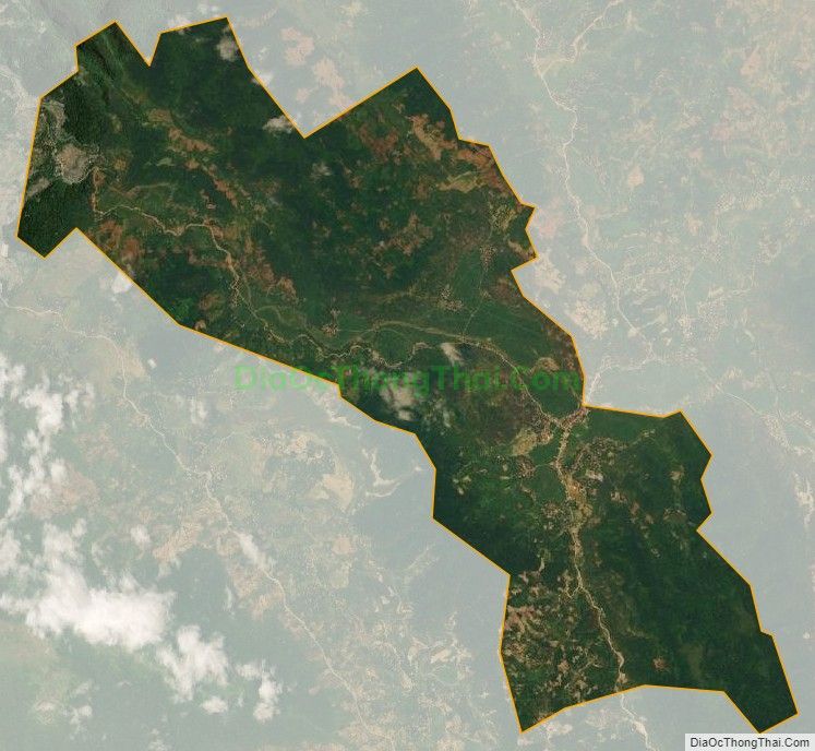 Bản đồ vệ tinh xã Lũng Niêm, huyện Bá Thước