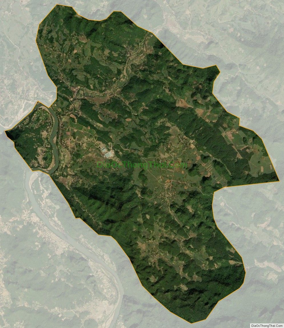 Bản đồ vệ tinh xã Lương Trung, huyện Bá Thước