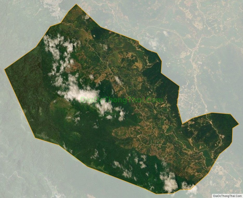 Bản đồ vệ tinh xã Thành Lâm, huyện Bá Thước