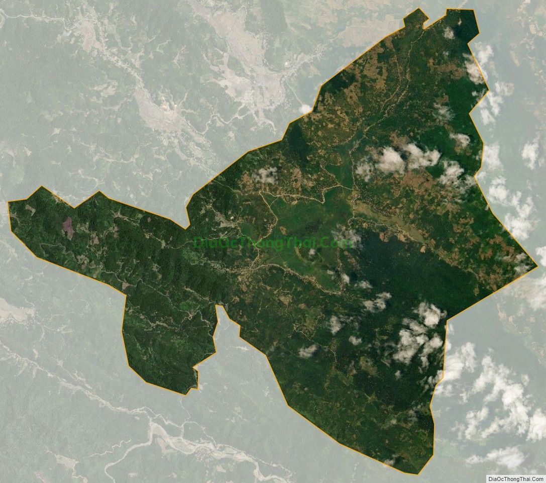Bản đồ vệ tinh xã Văn Nho, huyện Bá Thước