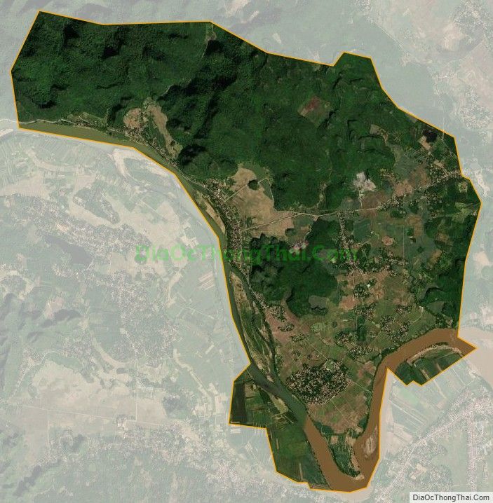 Bản đồ vệ tinh xã Cẩm Giang, huyện Cẩm Thủy