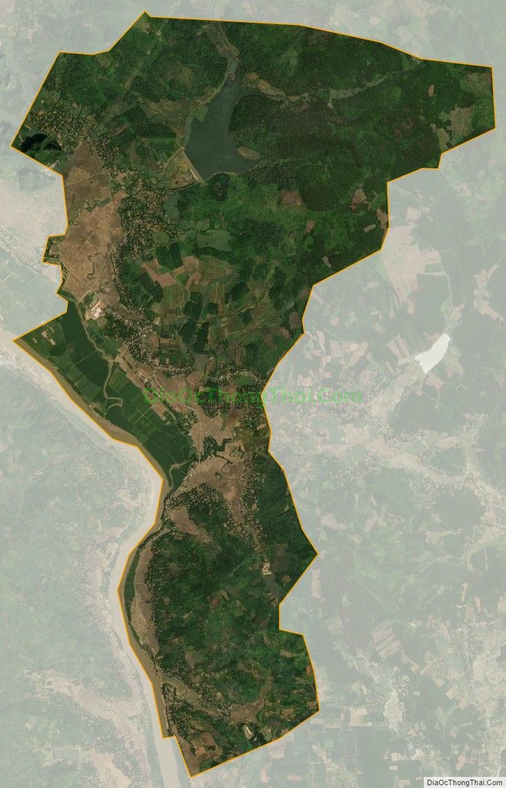 Bản đồ vệ tinh xã Cẩm Ngọc, huyện Cẩm Thủy