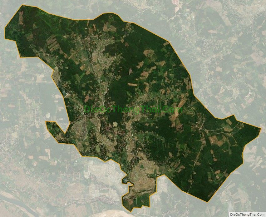 Bản đồ vệ tinh xã Cẩm Phú, huyện Cẩm Thủy