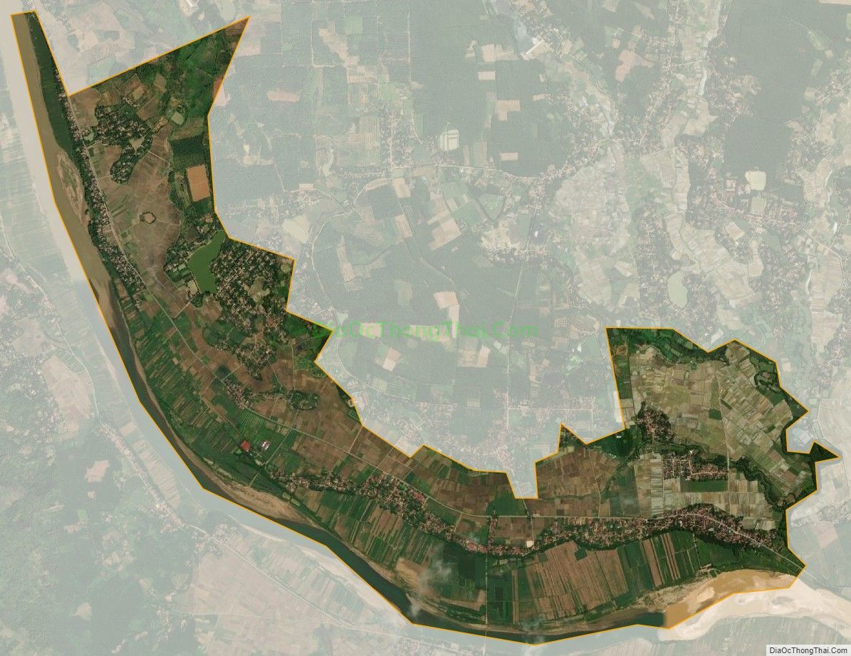 Bản đồ vệ tinh xã Cẩm Tân, huyện Cẩm Thủy