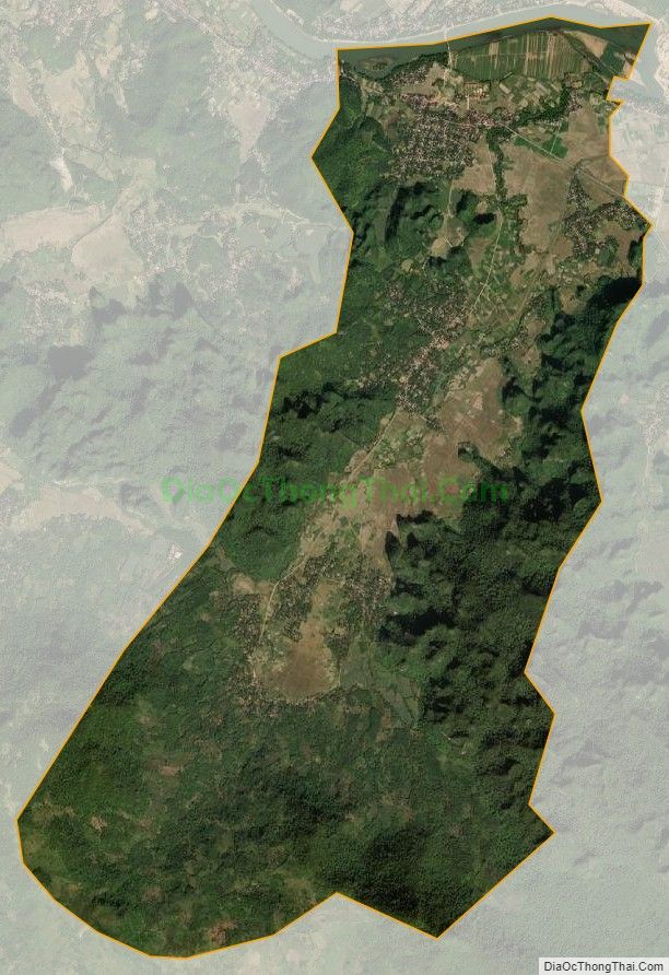 Bản đồ vệ tinh xã Cẩm Thạch, huyện Cẩm Thủy