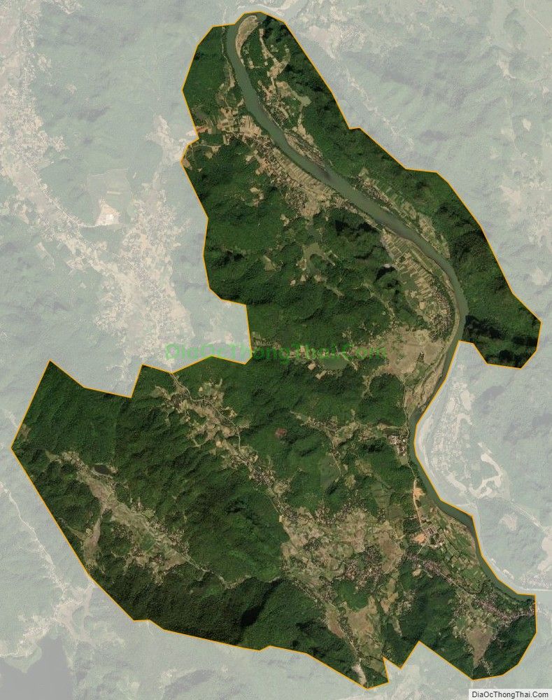 Bản đồ vệ tinh xã Cẩm Thành, huyện Cẩm Thủy