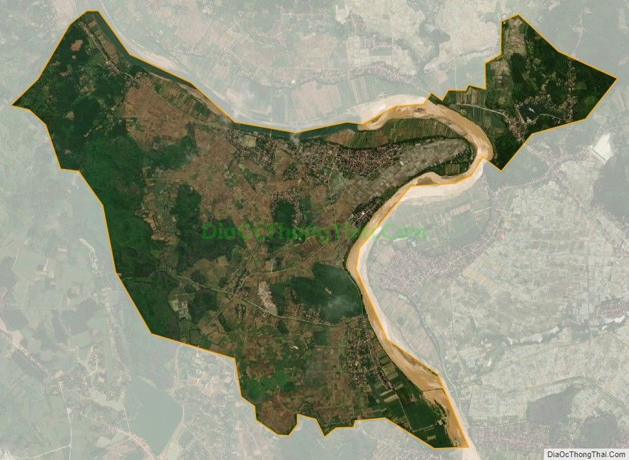 Bản đồ vệ tinh xã Cẩm Vân, huyện Cẩm Thủy