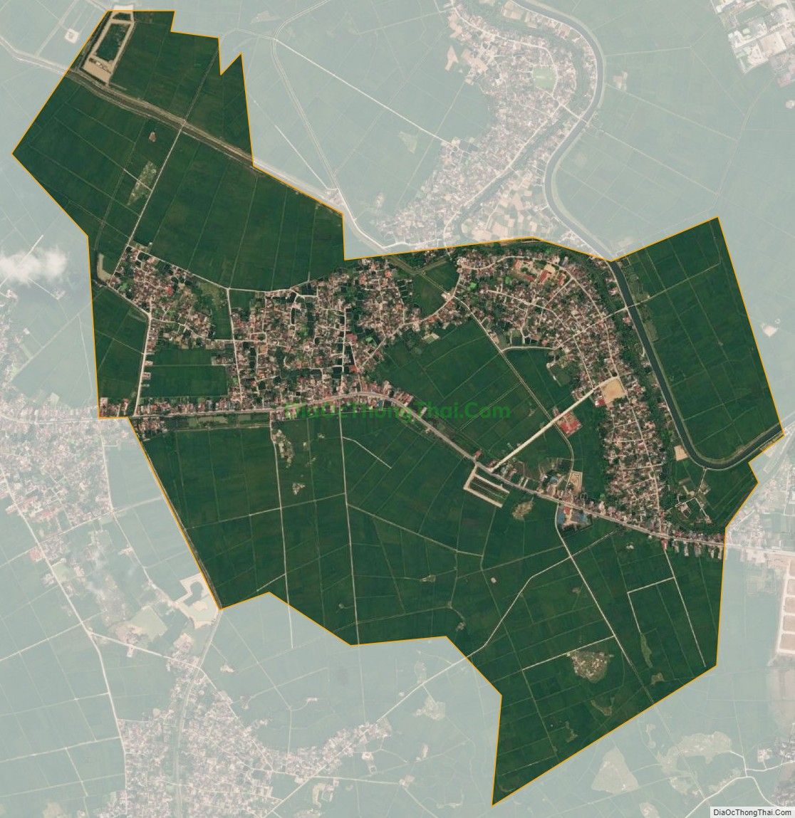 Bản đồ vệ tinh xã Đông Anh (cũ), huyện Đông Sơn