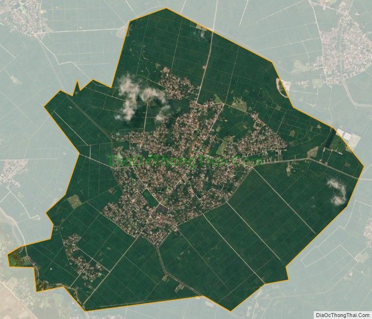 Bản đồ vệ tinh xã Đông Hòa, huyện Đông Sơn