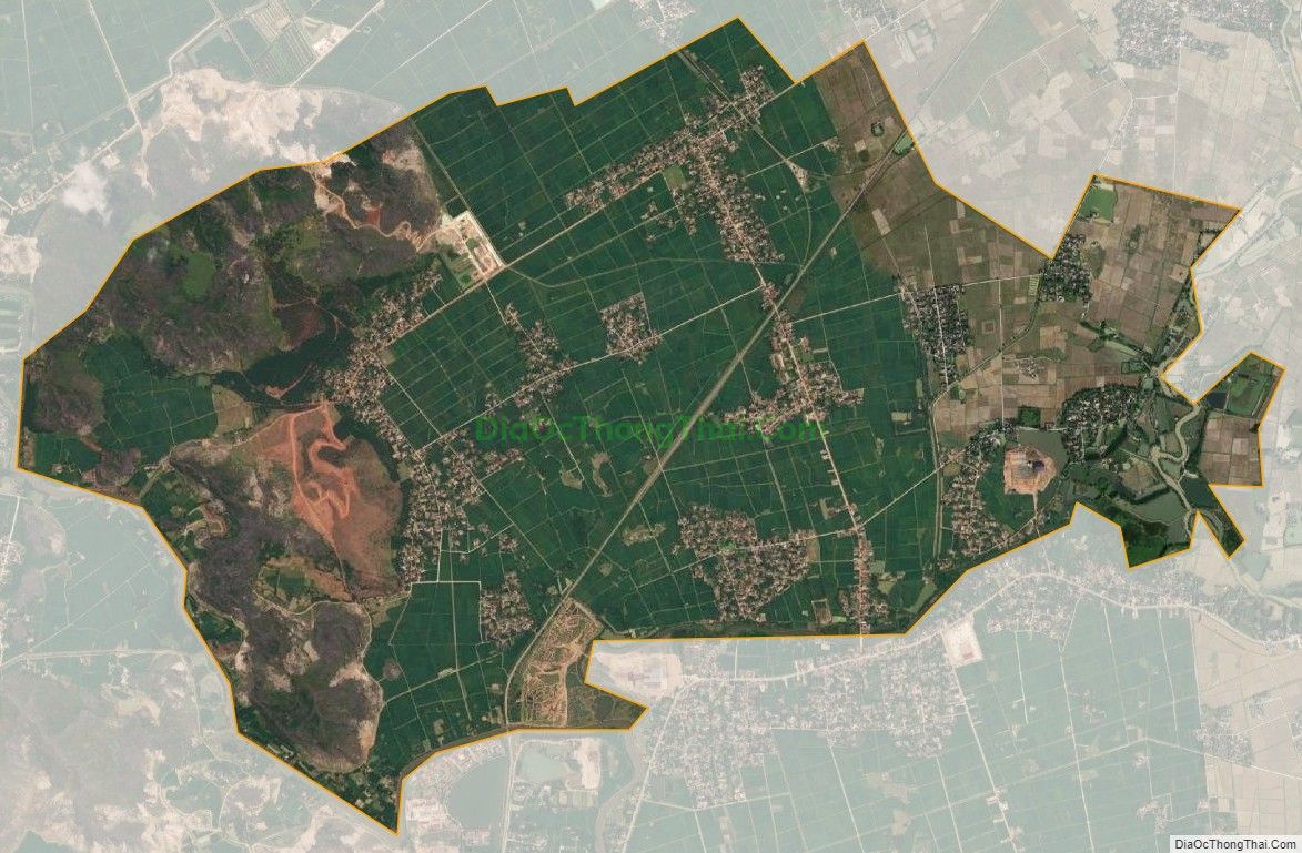 Bản đồ vệ tinh xã Đông Nam, huyện Đông Sơn