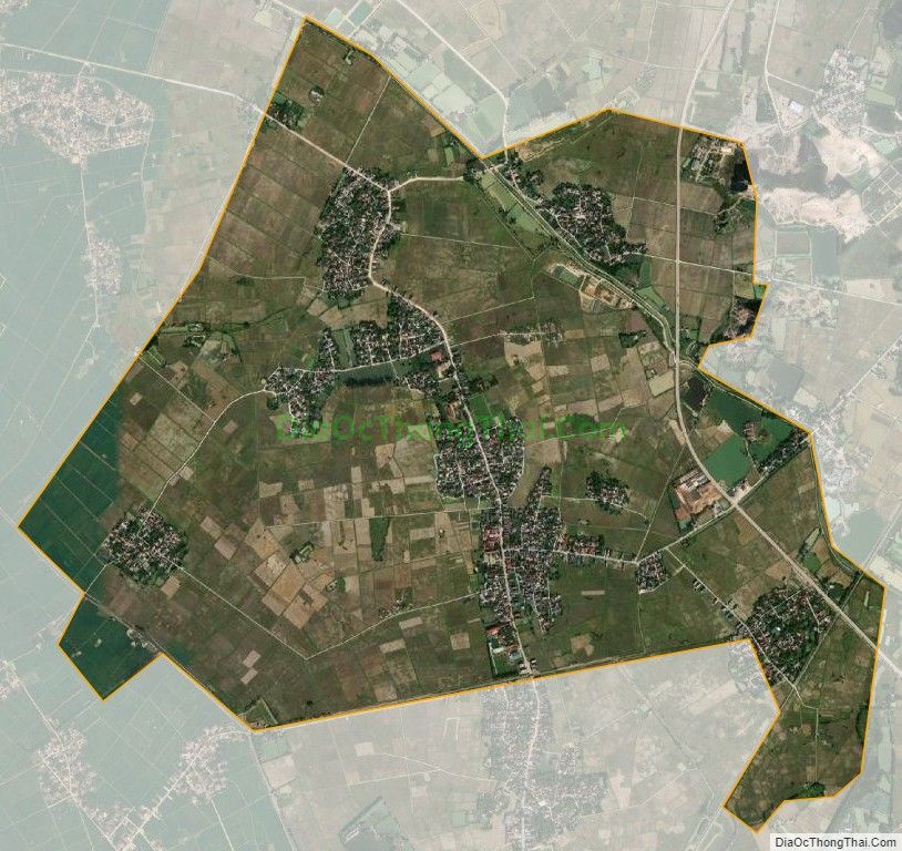 Bản đồ vệ tinh xã Đông Văn, huyện Đông Sơn