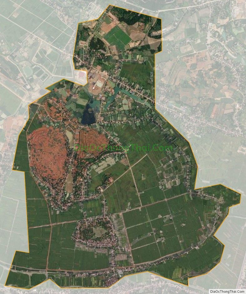 Bản đồ vệ tinh xã Hà Bắc, huyện Hà Trung
