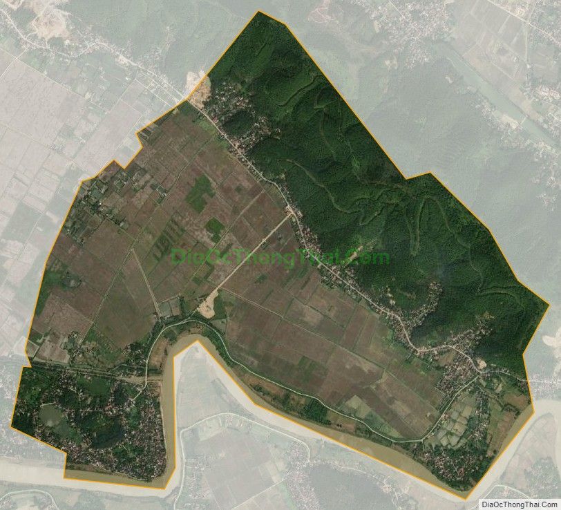 Bản đồ vệ tinh xã Hà Lâm (cũ), huyện Hà Trung