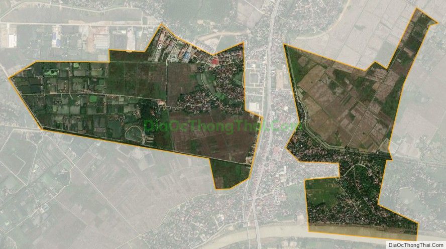 Bản đồ vệ tinh xã Hà Phong (cũ), huyện Hà Trung