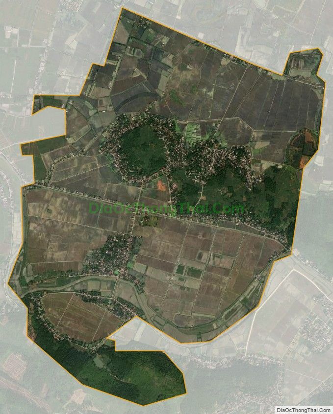 Bản đồ vệ tinh xã Hà Vân (cũ), huyện Hà Trung