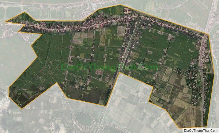 Bản đồ vệ tinh xã Hà Yên (cũ), huyện Hà Trung