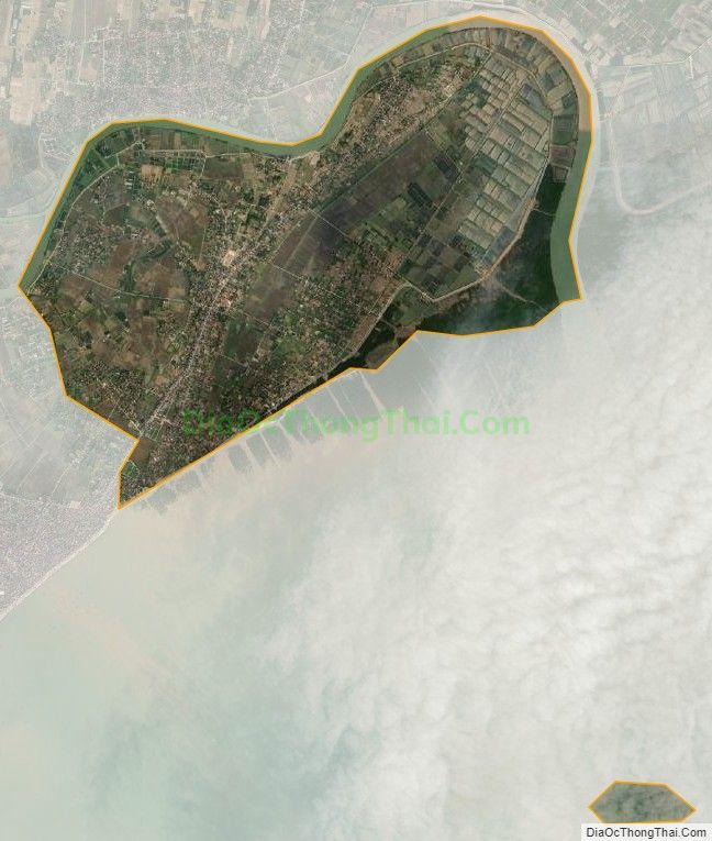Bản đồ vệ tinh xã Đa Lộc, huyện Hậu Lộc