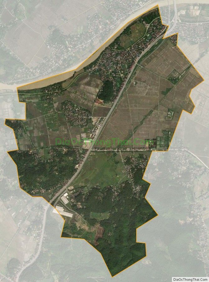 Bản đồ vệ tinh xã Đại Lộc, huyện Hậu Lộc