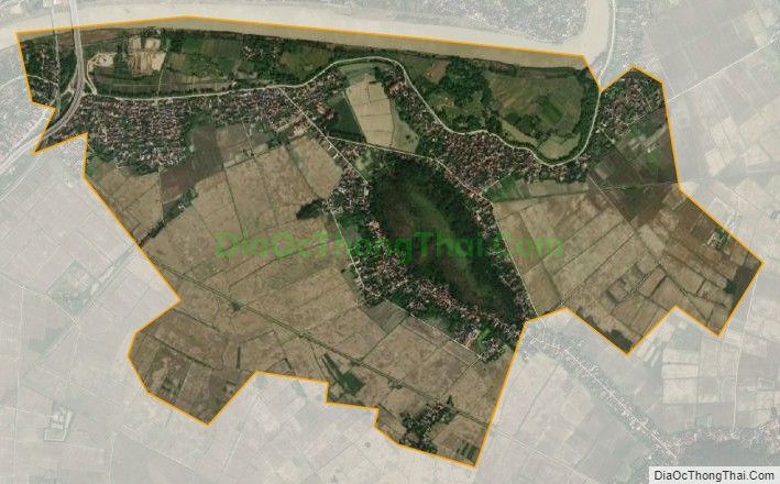 Bản đồ vệ tinh xã Đồng Lộc, huyện Hậu Lộc