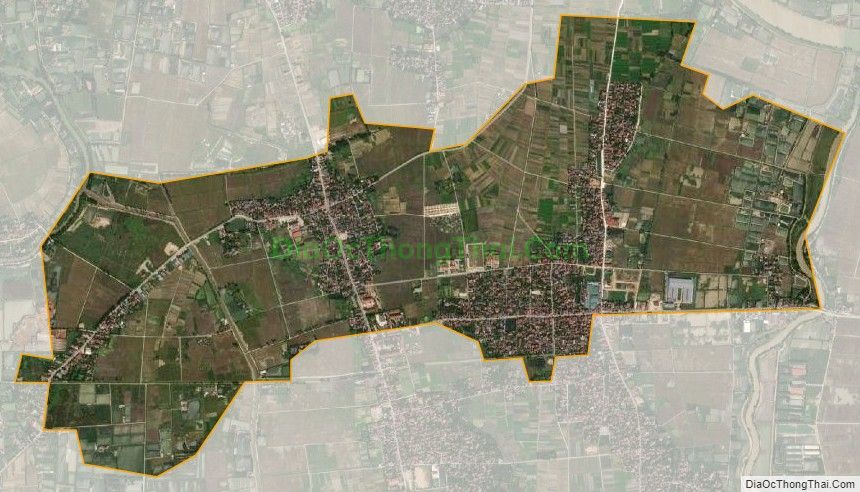 Bản đồ vệ tinh xã Hoa Lộc, huyện Hậu Lộc