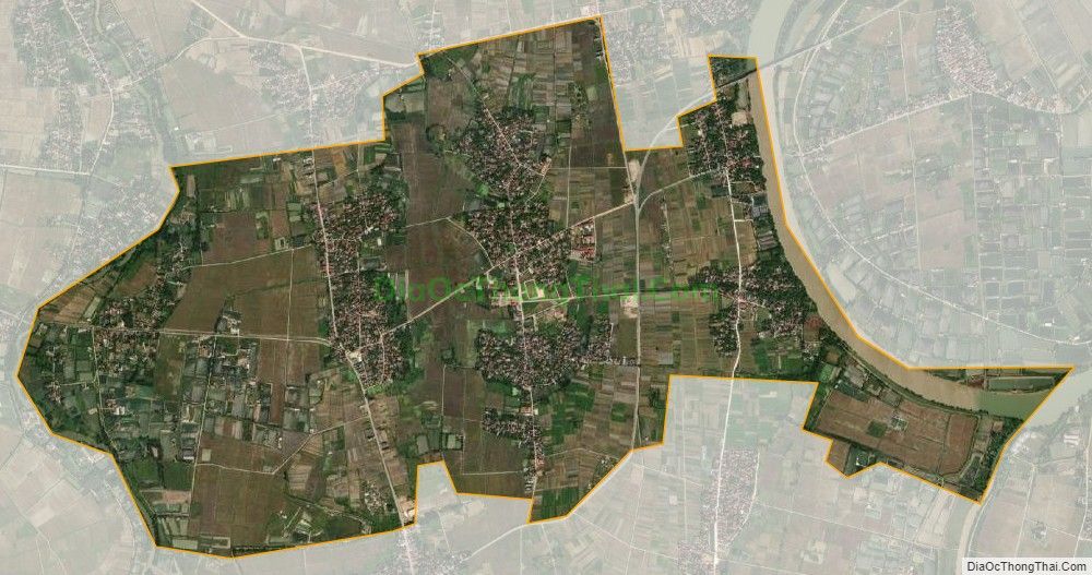 Bản đồ vệ tinh xã Liên Lộc, huyện Hậu Lộc