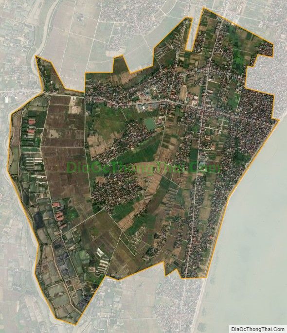 Bản đồ vệ tinh xã Minh Lộc, huyện Hậu Lộc