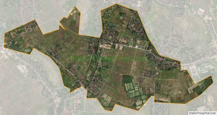 Bản đồ vệ tinh xã Mỹ Lộc, huyện Hậu Lộc